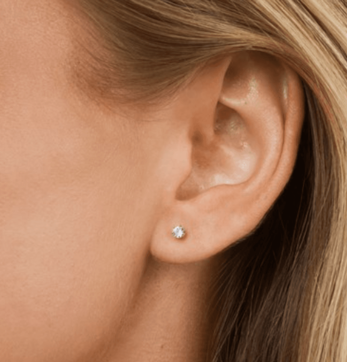 ANAIS- CRYSTAL STUD EARRINGS STAINLESS STEEL SILVER