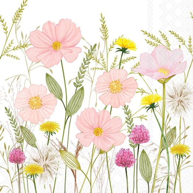 Hovedbilde Servietter Sommerblomster