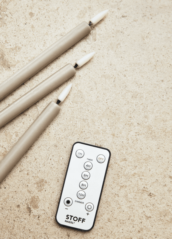 Stoff Nagel Led kertelys - Sand
