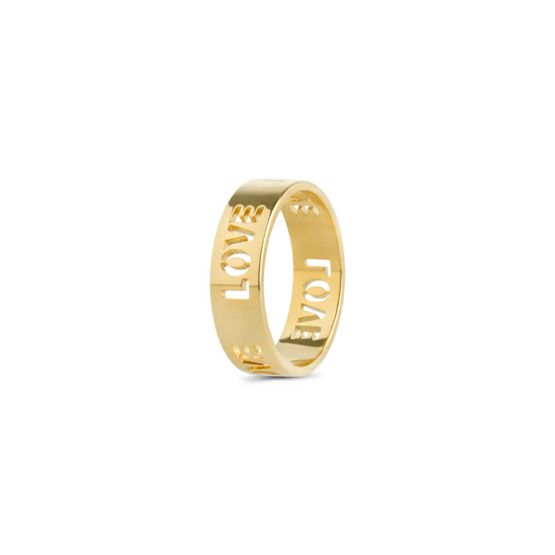 JIVE - LOVE LETTER RING STAINLESS STEEL