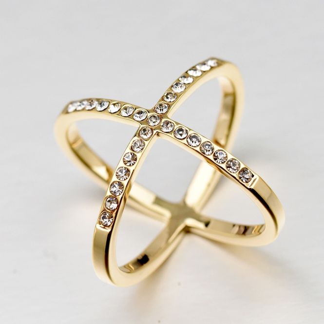 Hovedbilde Bandana ring kryss Gull