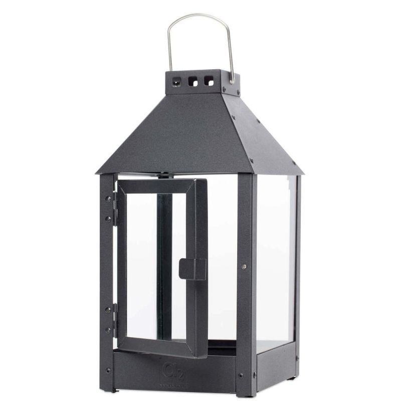 A2 Classic Sort galvanisert lykt Mini