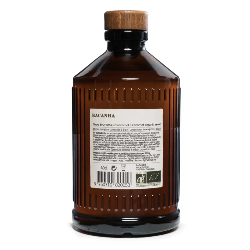 Raw Caramel Syrup - Organic - 400ml