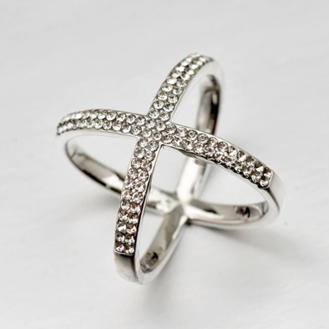 Hovedbilde Bandana ring kryss Sølv