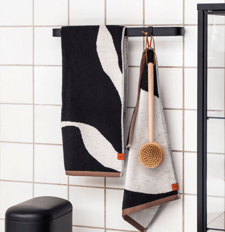 Nova arte Håndkle 2pk Sort