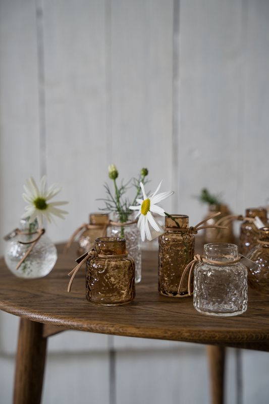 Ernst Mønstret vase 3pk Brun