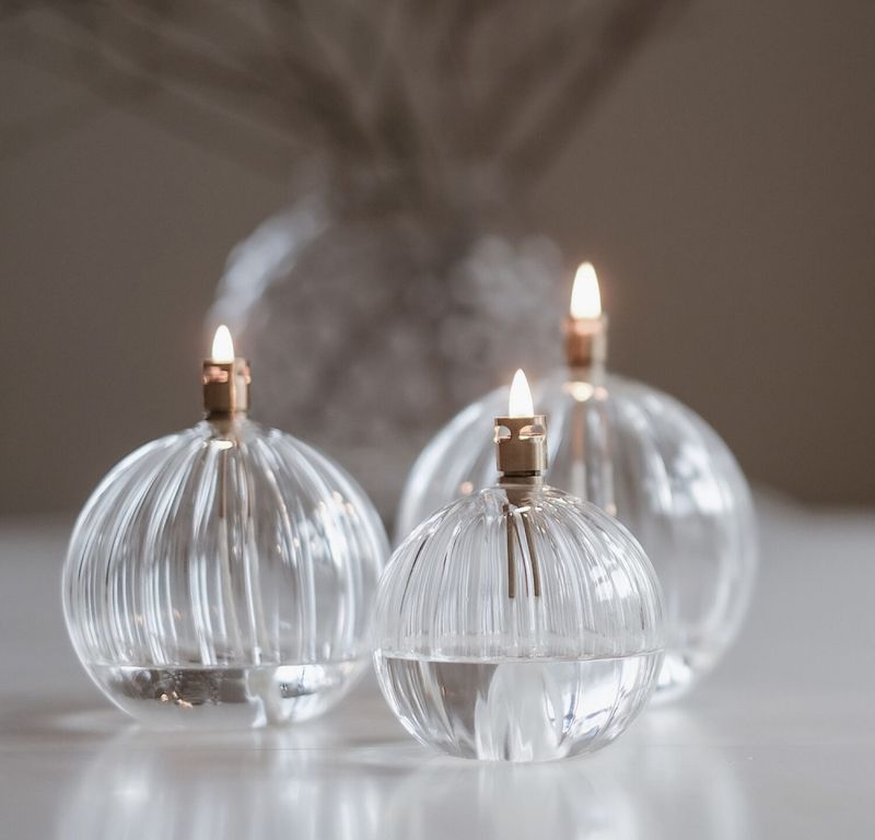 Peri Oljelampe Rund Elegant Large