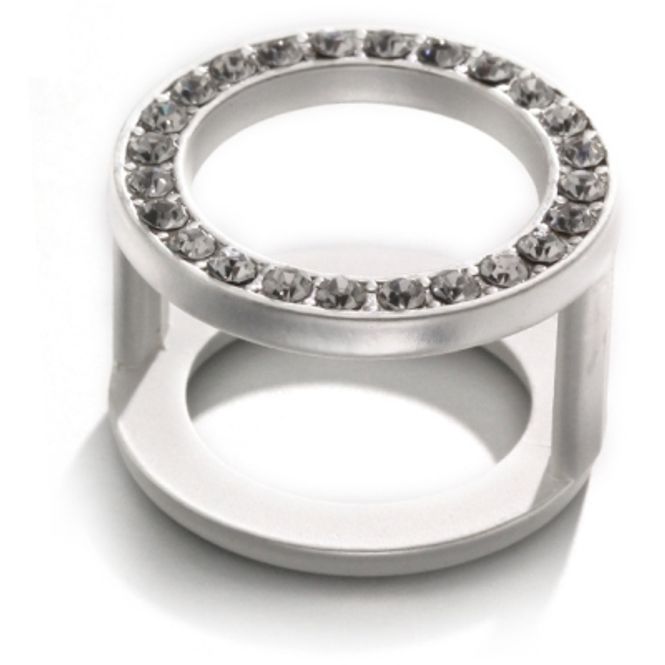 Hovedbilde Bandana ring rund Sølv