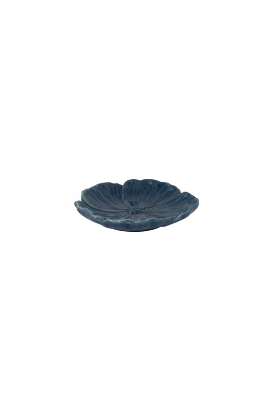 Blomster Fat Mørkeblått 13cm