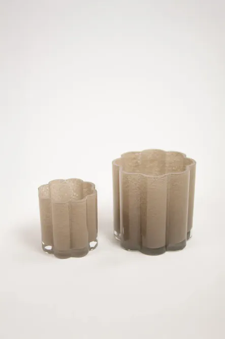 Hovedbilde Clara lyslykt Taupe 15cm