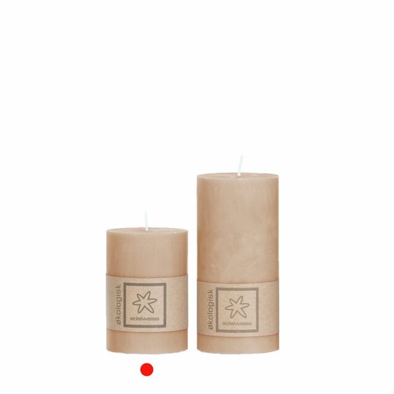 Kubbelys 100% Stearin 7*10cm Warm beige 