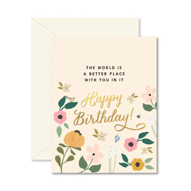 Hovedbilde Greeting Card - World Is A Better Place with You