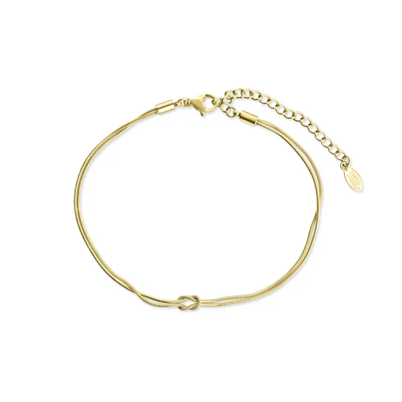 MIO - KNOT CHAIN ARMBÅND RUSTFRITT STÅL